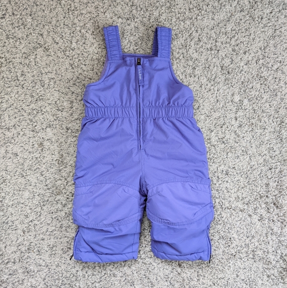 L.L. BEAN Infants' Cold Buster Snow Bib, 6-12M, Purple - Picture 1 of 8